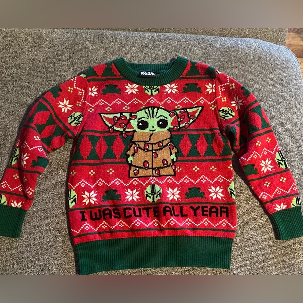 Star Wars Christmas Sweater Toddler “I Was Cute All Year”. Size 2T.